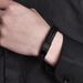 New Men's Woven Cord Magnetic Clasp Leather Bracelet_ipsvogv.com