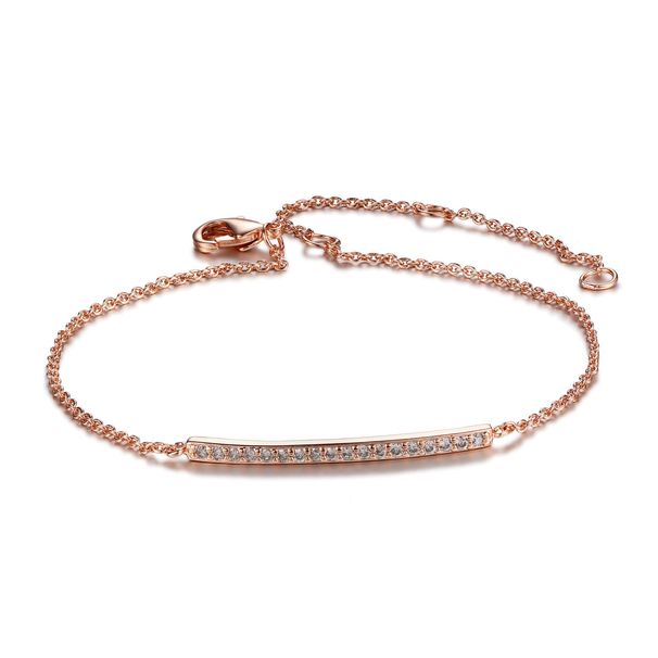 Unisex bracelet for women, rose gold plated bow versatile chain bracelet, hot selling jewelry_ipsvogv.com