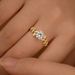 Cao Shi's Same Laurel Branch Moissanite Small Fresh Ring, Ladies' Flower Ring_ipsvogv.com
