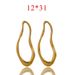 Stainless Steel Creative Elliptical Geometry Twisted Hydraulic And Earrings DIY Handmade Jewelry Accessories_ipsvogv.com
