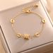 Golden Smooth Small Waist Titanium Steel Bracelet For Women, Simple Trendy, Trendy And Cool, Niche Accessories That Do_ipsvogv.com