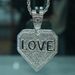 New Hot Selling Full Diamond Love Alloy Pendant, Personalized Trendy Gift, Unisex Necklace_ipsvogv.com