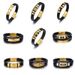 Men's Jewelry Leather Rope Bracelet Cross Anchor Stainless Steel Vacuum Gold Men's Braided Bracelet_ipsvogv.com