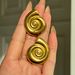 Unisex INS Hot Selling Fashionable Retro Titanium Steel Fine Polished Conch Thread Dancer Earrings_ipsvogv.com