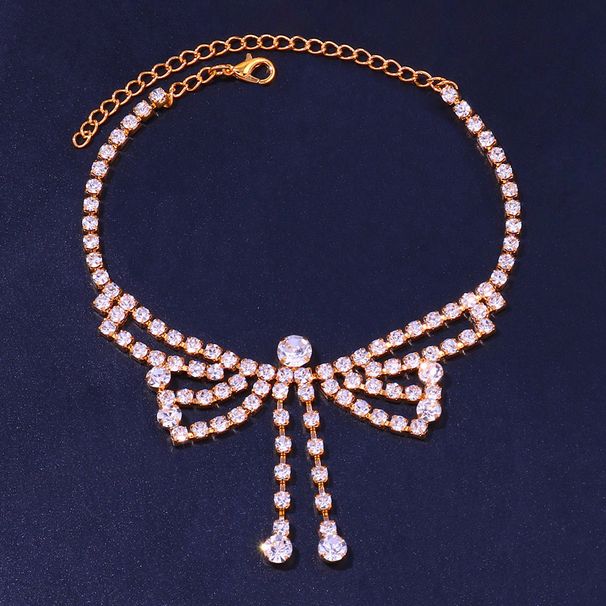 Jewelry Personalized All-match Butterfly Anklet Women's Light Luxury Fashion Pendant Rhinestone Anklet_ipsvogv.com