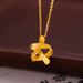 Store Same Style Gilded Ribbon Pendant Vietnam Sand Design Sense Ancient Gold Five-Pointed Star Necklace_ipsvogv.com