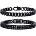 Figaro Stainless Four-Sided Polished Wide Thickened Hip-Hop Dominant Titanium Steel Bracelet Cuban Chain Punk_ipsvogv.com