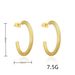 Unisex Exaggerated Metal Style Simple Geometric Round Earrings Ins Fashion High End Big Earrings Earrings New Ear_ipsvogv.com