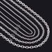 Hot Sales Women Men Stainless Steel Rolo Link O Chain Necklace for Charm Pendant Sier Color Jewelry Making Accessories Christmas_ipsvogv.com
