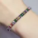 Strand 2024 Arrival Colorful 4mm Rose Gold Sier Color Tennis Bracelet Adjustable For Women Party Gift Jewelry Wholesale_ipsvogv.com