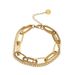 Thick Chain Double Layer Bracelet Women's Titanium Steel Gold Electroplated Anti Fading Fashionable Handicraft_ipsvogv.com