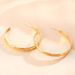 Fashionable, Personalized, Luxurious Diamond Shaped Plain Circle Titanium Steel Earrings For Women, Simple And Versatile_ipsvogv.com
