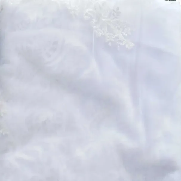 Hair Jwlry V146 Vil Long Cathdral Bridal Vils 1 Tir Lac Appliqus Edg Mantilla Wid Wdding Accssoris For_ipsvogv.com