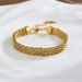Trndy Mtal Coars Opn Titanium Stl Braclt Womn's Clavicl Waving Snak Bon Chain Jwlry Simpl And_ipsvogv.com