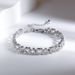 Women's Bracelet Simple Fashion Light Luxury Style Full Diamond High-End Super Shiny Gift Heart Adjustable_ipsvogv.com