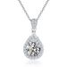 Women's Jewelry Large Carat Super Flash Water Drop Pear Shaped D Grade Moissanite Pendant 3 5 Carat Moissanite Necklace_ipsvogv.com