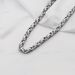 Hip Hop Cuban Chain Byzantine Square Buckle Back Chain Trendy Men's Imperial Chain Titanium Steel Necklace_ipsvogv.com