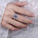 Sanjie's New Blue Ring Alloy Inlaid With Water Droplet Zircon Three Piece Ins Jewelry Set For Women_ipsvogv.com