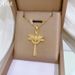 】 Wings 【 Cross Light Luxury Charm Gorgeous Full Diamond Necklace Women's Versatile Clavicle Titanium Steel Chain 【 】_ipsvogv.com