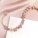 Rose Gold Plum Blossom Bracelet Female Element Crystal Flower Bracelet Female_ipsvogv.com