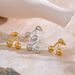 Unisex Plated Sweet Glossy Cherry Shaped Earrings Fashionable Small Fresh Sweet Style Boutique Earrings_ipsvogv.com