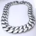 316L Stainless Steel Primary Color Curb 32mm Width Band 16-30 Inch Length Solid Heavy Necklace Jewelry_ipsvogv.com