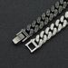 Hip Hop Full Diamond Cuban Chain Necklace Personalized Street Dance Motorcycle Men's Cool Accessories Jewelry Width 13mm_ipsvogv.com