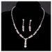 New Bride Jewelry Two-Piece Set Necklace Earrings Wedding Dress Accessories_ipsvogv.com