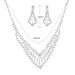 Crystal Diamond Jewelry Set - Elegant Necklace & Earrings For Women_ipsvogv.com