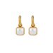 Gold-Plated Copper French Style High-End Luxury Square Pearl For Women Simple Fashionable Unique Earrings_ipsvogv.com