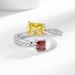 Baolai Xing Jewelry Live Broadcast Colorful Treasure Popular Sugar Simulation Diamond Colored Zircon Women's Light_ipsvogv.com