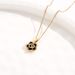 Titanium Steel Necklace Women's Black Camellia Flower Light Luxury and Luxury, Exquisite Collar Chain, Small and_ipsvogv.com