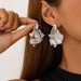Geometric Irregular Wrinkle Liquid Lava Style Women's Earrings Studs_ipsvogv.com
