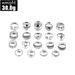 Personalized Indicator Arrow Feather Flower Carved Opening 19 Piece Set Ring_ipsvogv.com