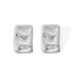 Titanium Steel Rectangular Pleated Wrinkled With Exaggerated Concave Convex Surface And Golden Luster For Women's_ipsvogv.com