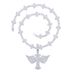 Men's Hip Hop Cross Pendant Necklace With Wing & Zircon Tennis Chain Cuban Link Silver Wing Cross Zircon Pendant Necklace Tennis Chain Men's Necklace_ipsvogv.com