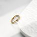 Women's Jewelry Stacked Stainless Steel Double Ring Personality Simple Interweaving Couple Ring Niche High End Design Ring_ipsvogv.com