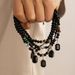 Tiger Stone Beaded Necklace For Hip Hop, Small Elegant, Simple And Personalized Men's Collarbone Chain Accessories_ipsvogv.com