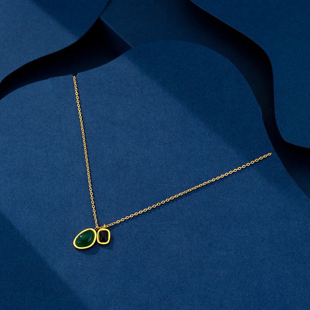 Hot Selling Fashion High-end Sense Titanium Steel Necklace Women's Summer All-match Elegant Light Luxury Niche Collar Necklace Chain_ipsvogv.com