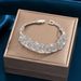 Unisex New Fashion Bridal Rhinestone Hollow Bracelet Bracelet Shiny Luxury Ladies Bracelet Accessories_ipsvogv.com