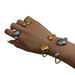Unisex Electroplated Titanium Steel Fine Polishing Irregular Tear Shaped Open Bracelet_ipsvogv.com