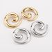 E13242 Fashionable and Exaggerated Design with a Metallic Style ZA Same Style, Small denomination Earrings for Women_ipsvogv.com