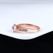 Classic jewelry Korean simple engagement jewelry Zircon rose gold plated women's ring_ipsvogv.com