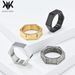 Men's Jewelry Cold Neutral Style Titanium Steel Six Sided Smooth Engraved Ring Men's Fashion Niche Personality Stainless Steel Ring_ipsvogv.com