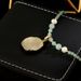 2024 New Chinese Style Drop Glazed Flower Pendant With High-end And Niche Design Necklace_ipsvogv.com