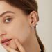 U-Shaped Crystal Drop Earrings - Light Luxury Enamel Dangle Jewelry Trendy Statement Earrings Handcrafted Rhinestone Accessories_ipsvogv.com