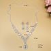 Bridal Jewelry Set - Diamond Pendant Necklace & Earrings (Fashion Love Design, New Style)_ipsvogv.com