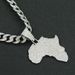 Personalized full diamond map pendant, Cuban necklace, hip-hop trend, cool neck chain, collarbone chain accessories_ipsvogv.com