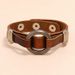 New Men's Cowhide Trendy Accessory Niche Simple Temperament Circle Punk Bracelet_ipsvogv.com