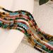 Colored Beaded Necklace Female Retro Niche Autumn And Winter Dopamine Colored Natural Stone Clavicle Chain Necklace_ipsvogv.com